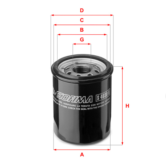 S 4030 R - Oil filter 