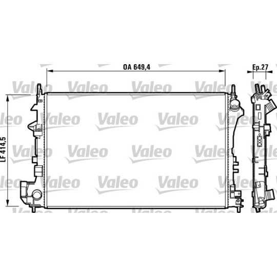 732876 - Radiator, engine cooling 