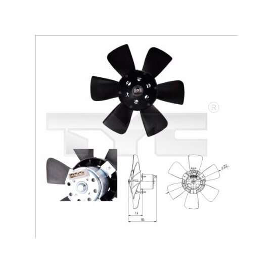 837-0007 - Fan, radiator 