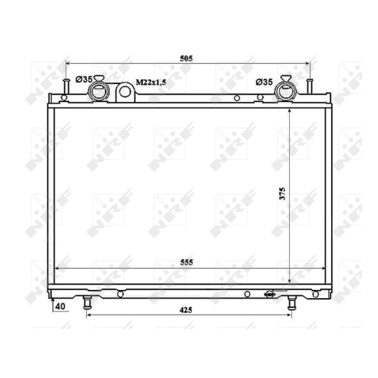 53201 - Radiator, engine cooling 