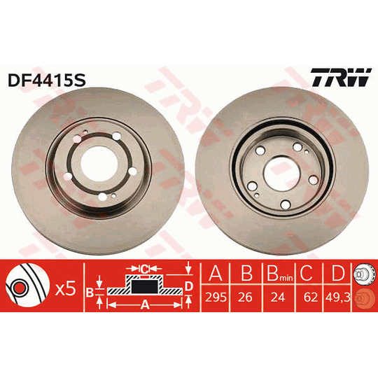 DF4415S - Brake Disc 