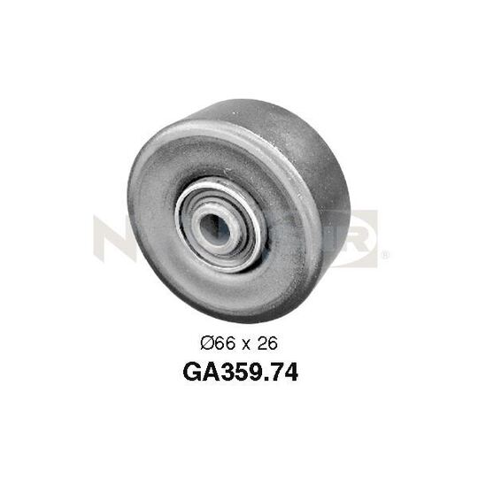 GA359.74 - Deflection/Guide Pulley, v-ribbed belt 