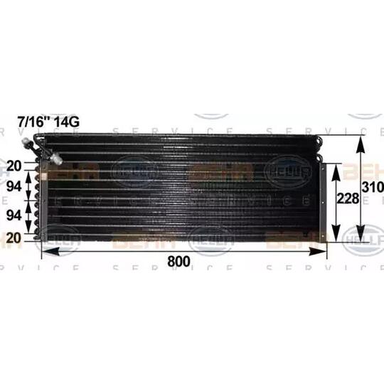 8FC 351 300-101 - Kondensaator, kliimaseade 