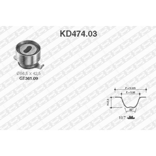 KD474.03 - Tand/styrremssats 