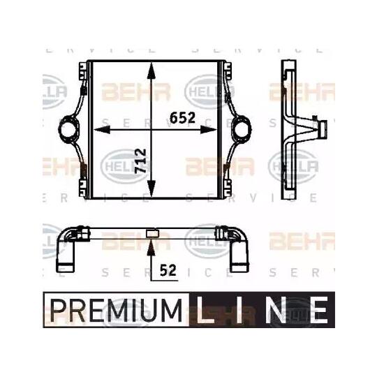 8ML 376 724-101 - Intercooler, charger 