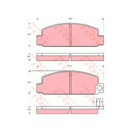 GDB196 - Brake Pad Set, disc brake 