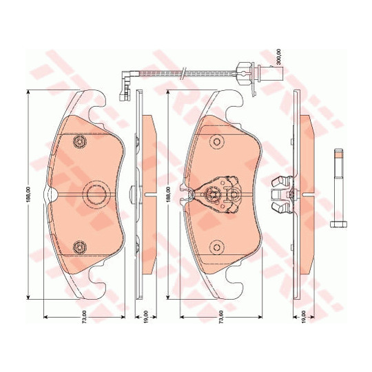 GDB1805 - Brake Pad Set, disc brake 