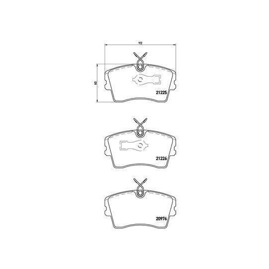 P 59 009 - Brake Pad Set, disc brake 