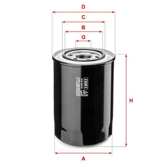 S 3475 R - Oil filter 