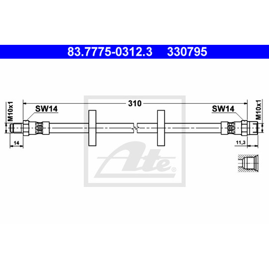 83.7775-0312.3 - Pidurivoolik 