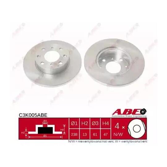 C3K005ABE - Brake Disc 
