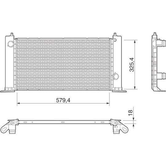 350213189000 - Radiator, engine cooling 