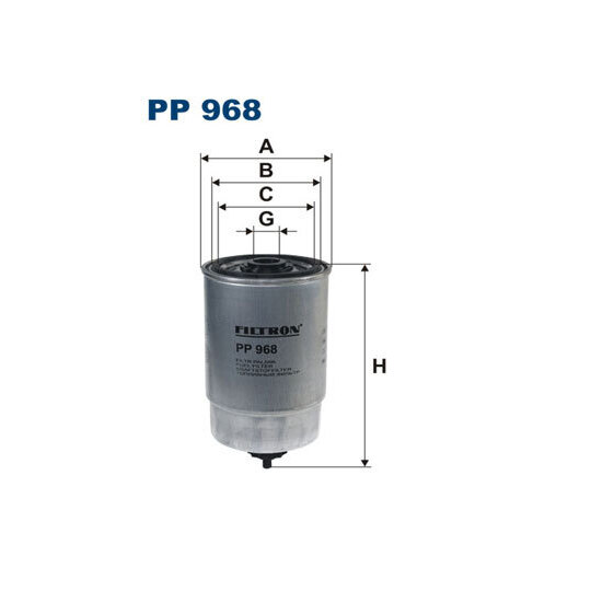 PP 968 - Fuel filter 