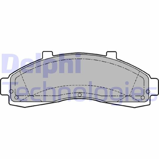 LP1625 - Brake Pad Set, disc brake 