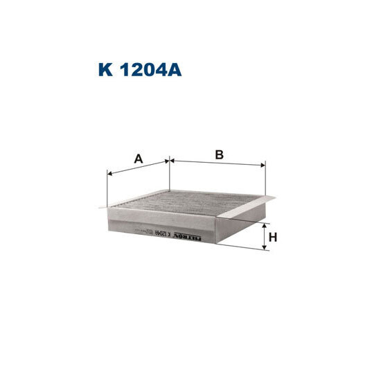 K 1204A - Filter, kupéventilation 