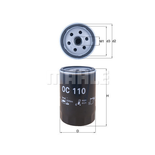 OC 110 - Oil filter 