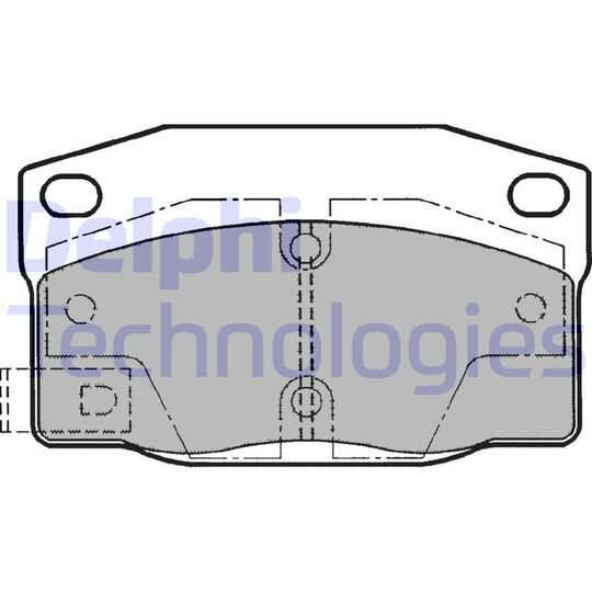 LP1196 - Brake Pad Set, disc brake 