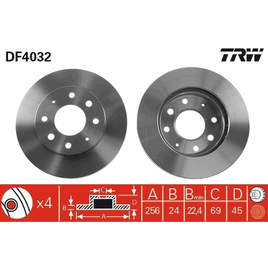 DF4032 - Brake Disc 