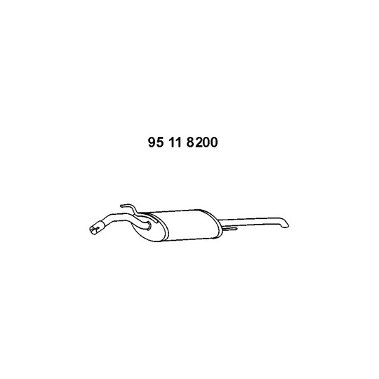 95 11 8200 - End Silencer 