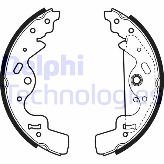 LS1941 - Brake Shoe Set 