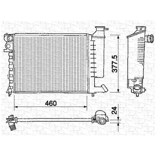 350213373000 - Radiator, engine cooling 