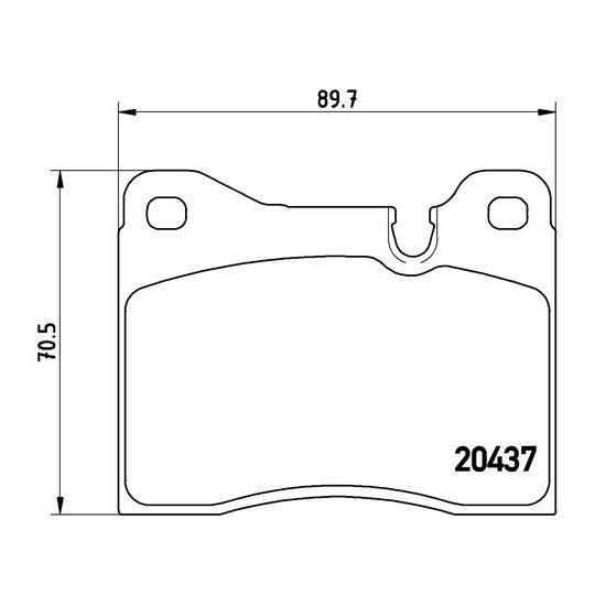 P 06 003 - Brake Pad Set, disc brake 