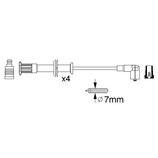 0 356 912 829 - Ignition Cable Kit 