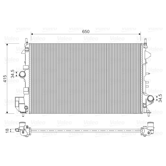 734982 - Radiator, engine cooling 