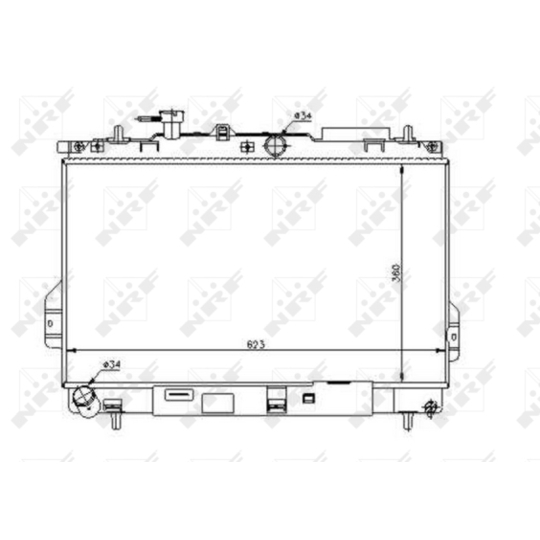 53362 - Radiator, engine cooling 