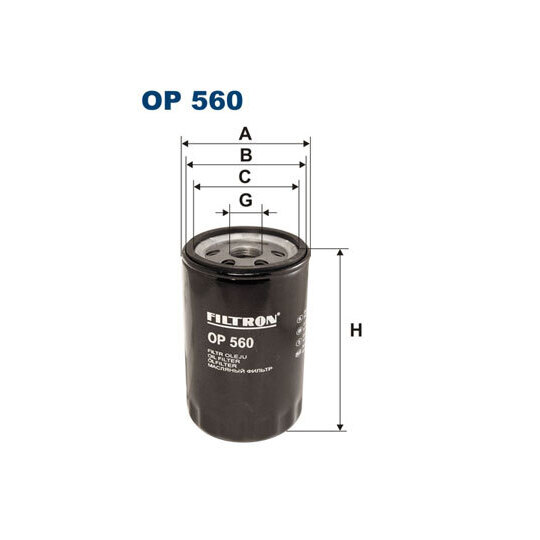 OP 560 - Oil filter 