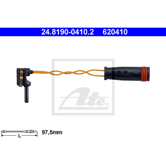 24.8190-0410.2 - Warning Contact, brake pad wear 