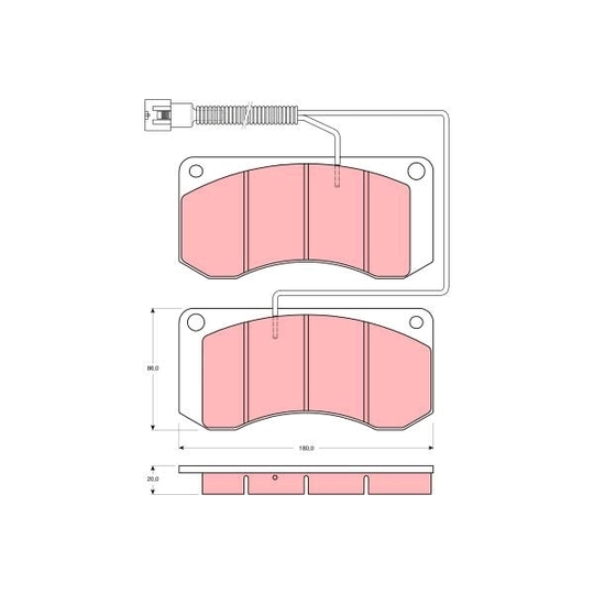 GDB5052 - Brake Pad Set, disc brake 