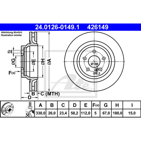 24.0126-0149.1 - Brake Disc 