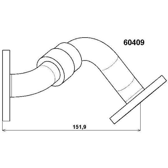 60409D - Pipe, EGR valve 