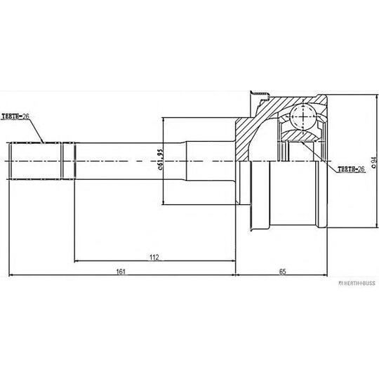 J2826013 - Joint Kit, drive shaft 