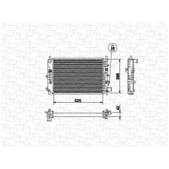 350213495000 - Radiator, engine cooling 