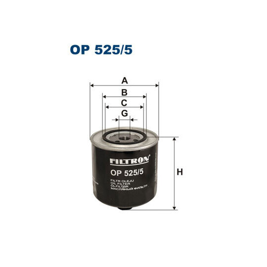 OP 525/5 - Oil filter 