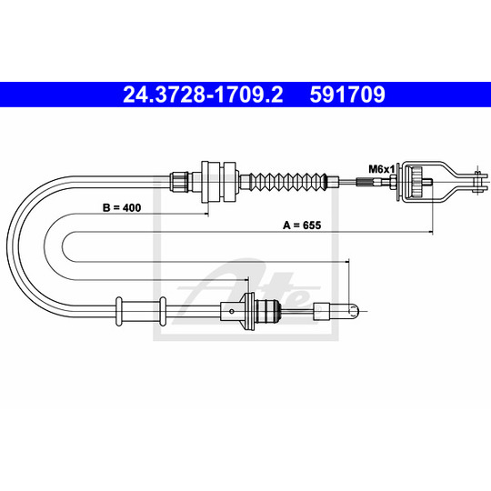 24.3728-1709.2 - Clutch Cable 