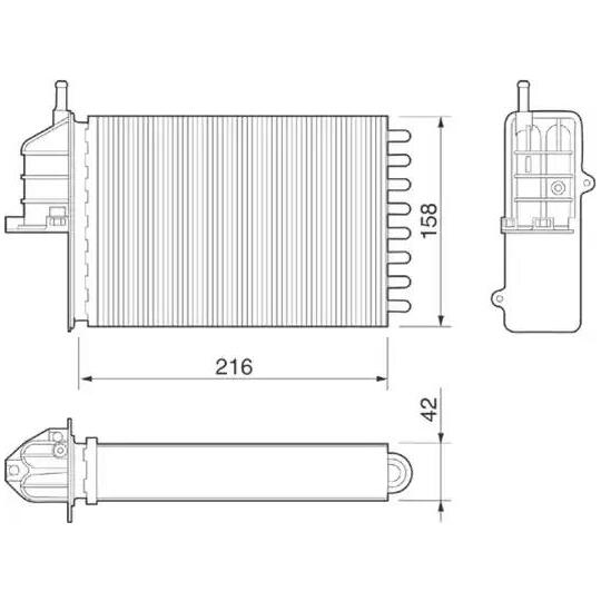 350218073000 - Heat Exchanger, interior heating 