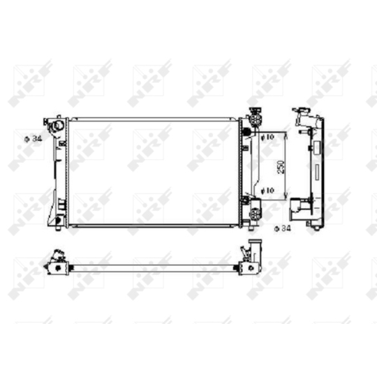 53395 - Radiaator, mootorijahutus 