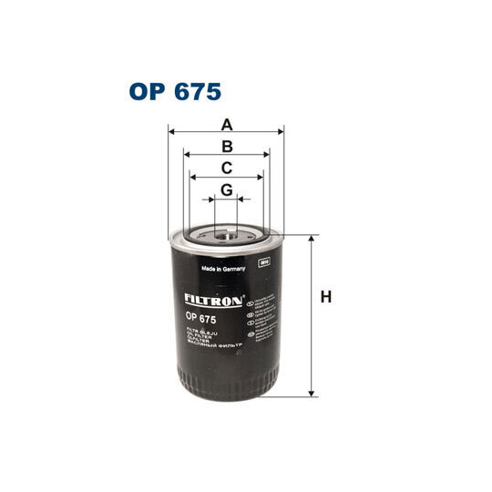 OP 675 - Oil filter 