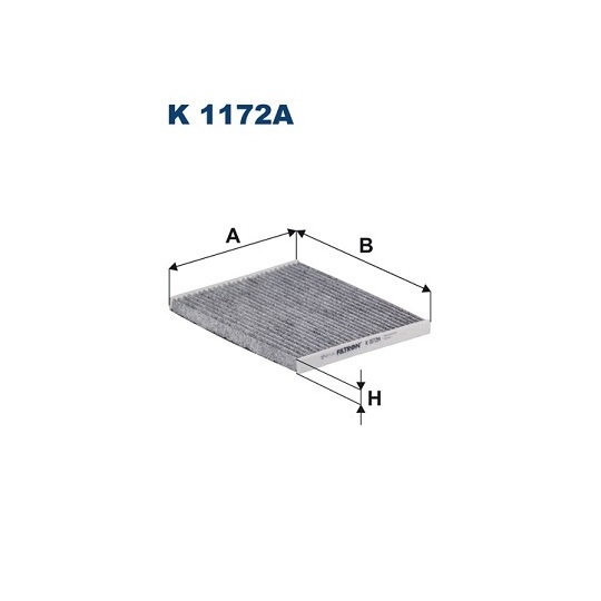 K 1172A - Filter, kupéventilation 