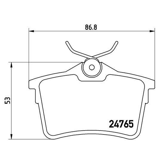 P 61 084 - Piduriklotsi komplekt, ketaspidur 