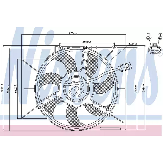 85595 - Fan, radiator 
