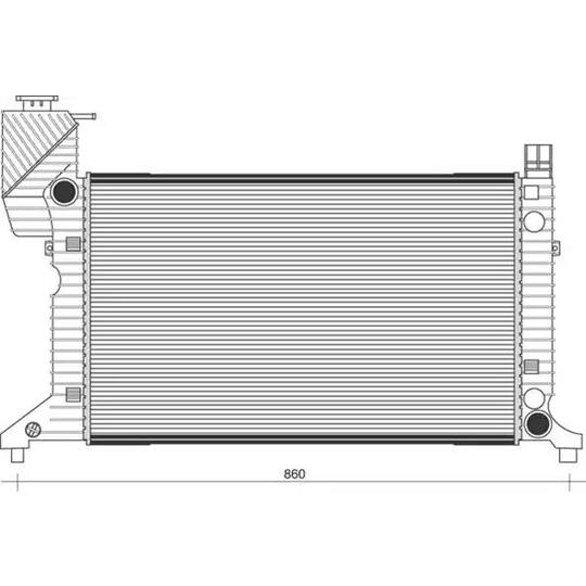 350213943000 - Radiator, engine cooling 