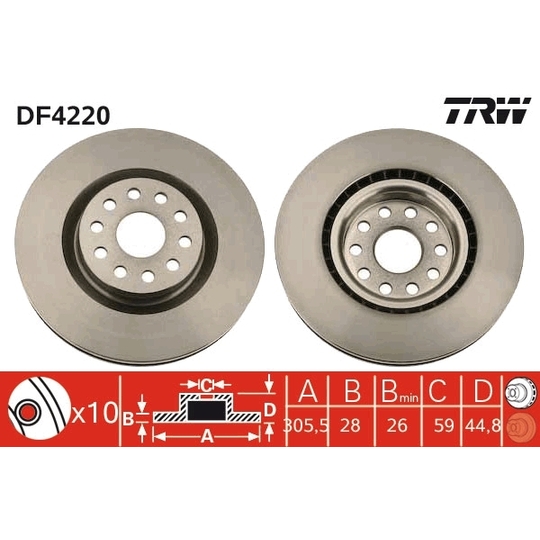 DF4220 - Brake Disc 