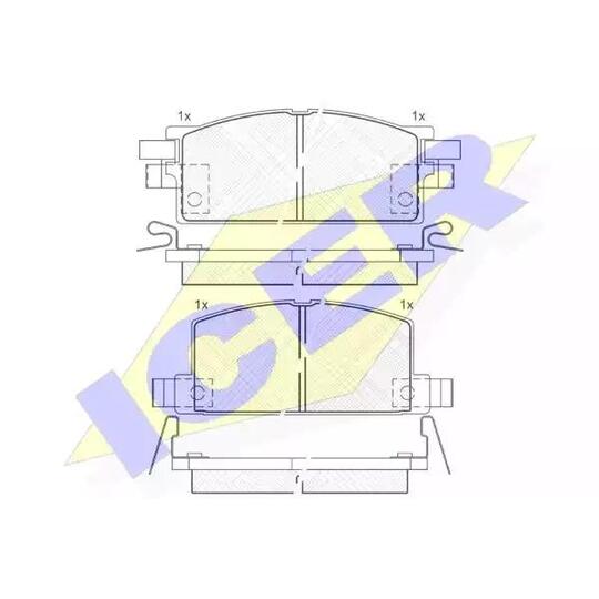 180504 - Brake Pad Set, disc brake 