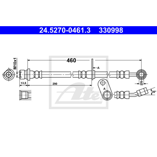 24.5270-0461.3 - Brake Hose 