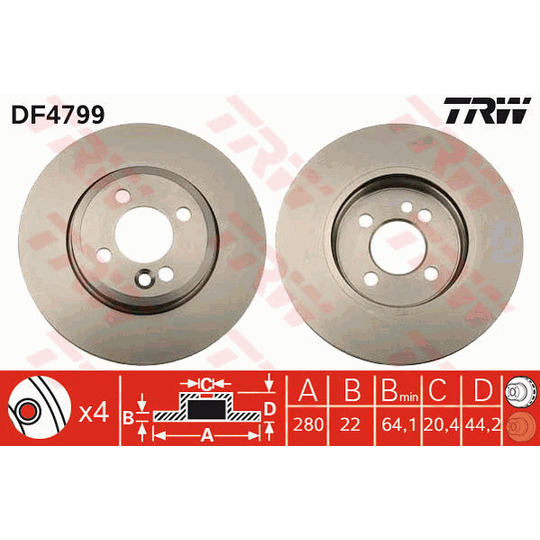 DF4799 - Brake Disc 