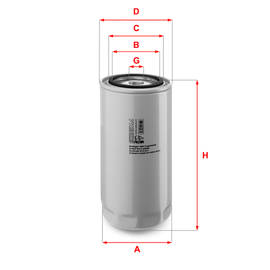 S 2220 NR - Fuel filter 